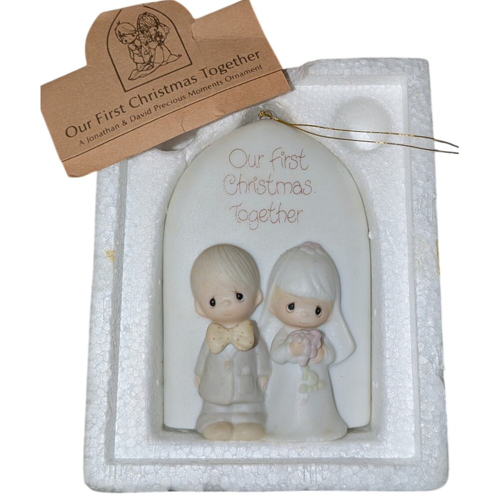 1982 Precious Moments "Our First Christmas Together" Ornament